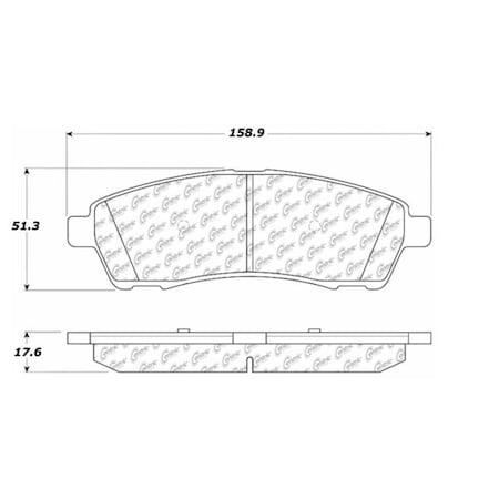 Centric Parts CTEK Ceramic Brake Pads, 103.07570 103.07570